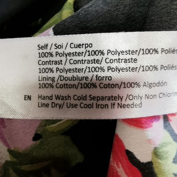 Band Of Gypsies Black Floral Fit & Flare Bustier Mini Dress - Sz M - Picture 9 of 9